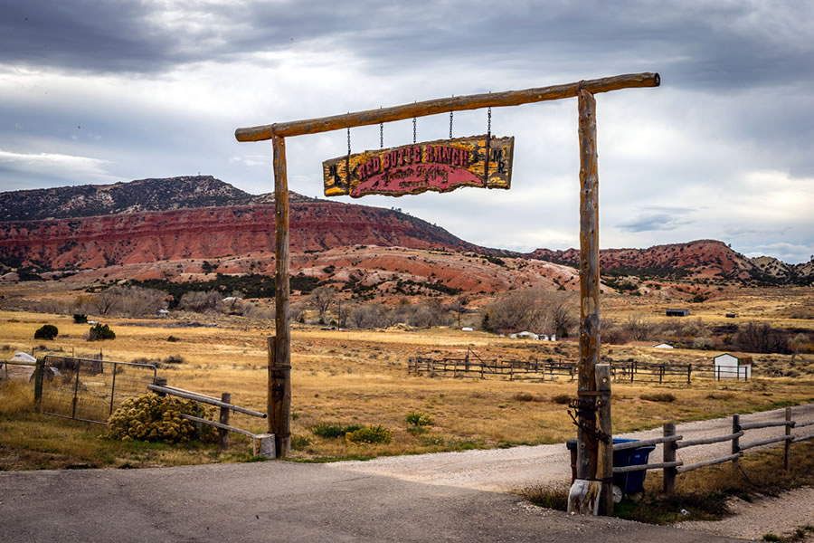 Red Butte Ranch entrance gate